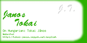 janos tokai business card